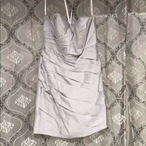 Silver cocktail dress size 18